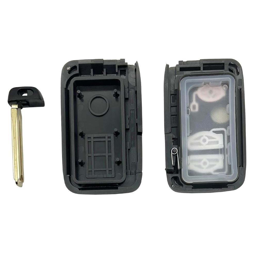 Smart Ignition Key Housing Shell 2 Buttons Silver For Toyota Camry Corolla RAV4