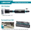 Libraton Impact Socket Set 31 Pieces Electric Drill Driver Socket Bit Impact Socket Adapter Impact Bit Extension Bar with Case 1/4"