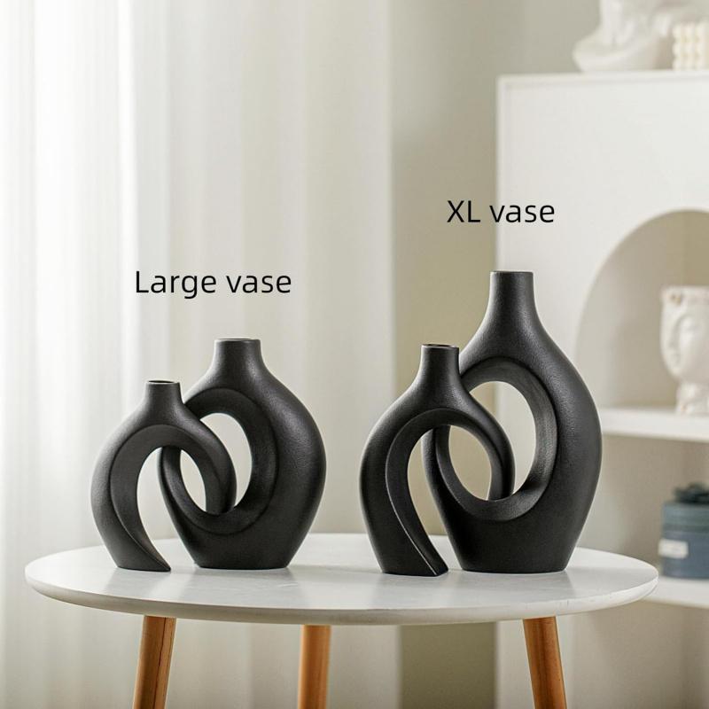 Imitation Ceramic Vase2Modern minimalist living room flower arrangement decorative set home crafts