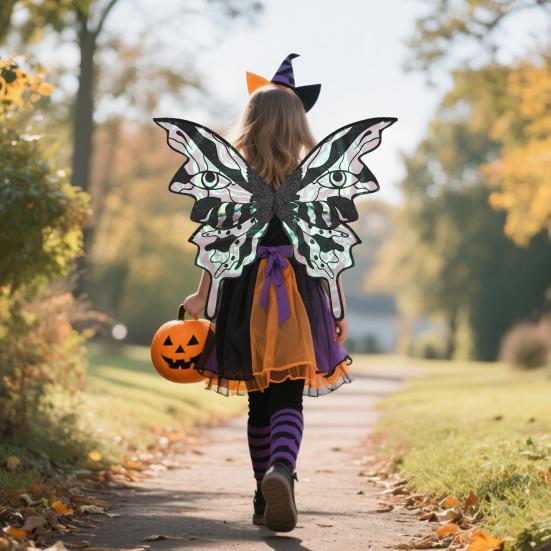 Fairy Wings for Adult Women Shiny Butterfly Cosplay Costume Organza Elf Angel Wing for Halloween Party Accessory