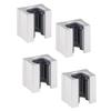 4PCS Bearing Blocks Smooth Low-Friction Movement Linear Slider Aluminum Bracket Guide Rail Bearing Seat SBR20UU Aluminum Slider