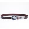 Pentagram Leather Men's Cowhide Belt Retro Smooth Buckle Wide Belt Decorative Belt