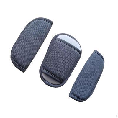 3 Stücke Kinderwagen Schultergurt Abdeckung Gürtel für Kinderwagen Booster Sitz Grau