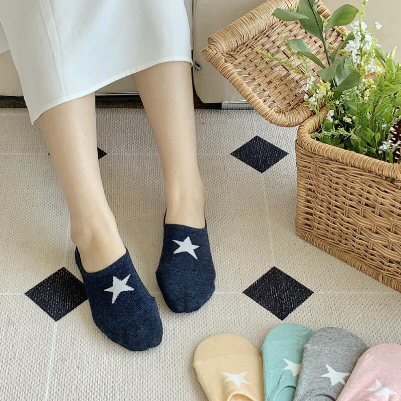 

[Set of 10] Women s One Star Socks/Fake Socks 10 pairs of yellow