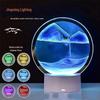Flowing Sand Hourglass LED Desk Lamp: 3D Night Light for Living Room or Office Décor