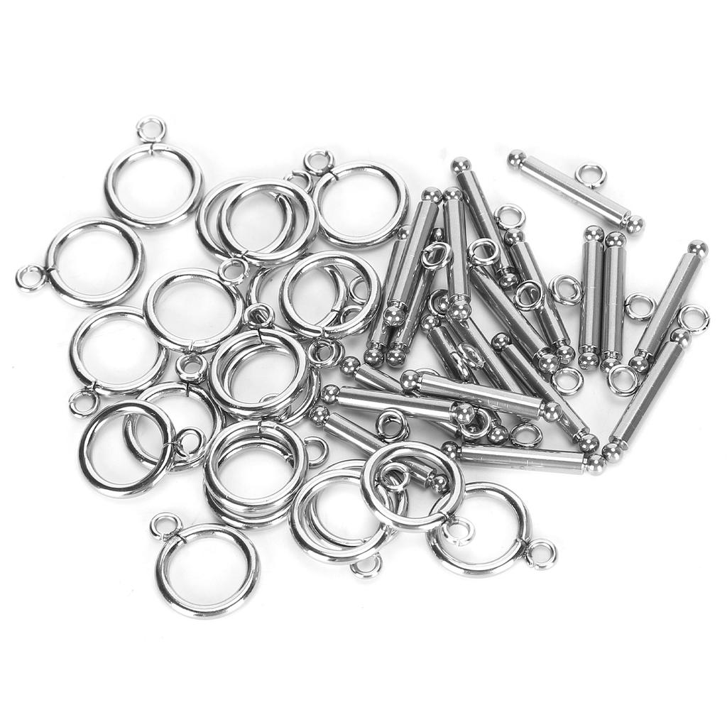 20 Set Bracelet Toggle Clasps Stainless Steel OT Buckle Necklace DIY Jewelry Making Supplies