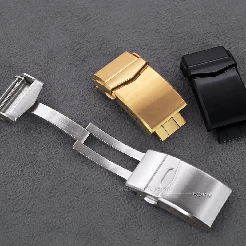 18mm 20mm 22mm Watch Clasp Solid Stainless Steel Folding Buckle Men Women Watch Buckle for Silicone Strap Metal Strap Accessory