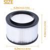 17810 Filter Compatible with Craftsman 4 Gallon Vacuum Filter,9-17810 Wet Dry Vacuum Filter Compatible with Craftsman 4 Gallon Replacement  (2 Pack)