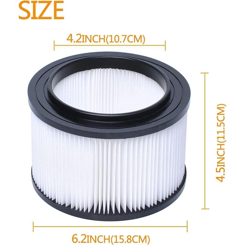17810 Filter Compatible with Craftsman 4 Gallon Vacuum Filter,9-17810 Wet Dry Vacuum Filter Compatible with Craftsman 4 Gallon Replacement (2 Pack)
