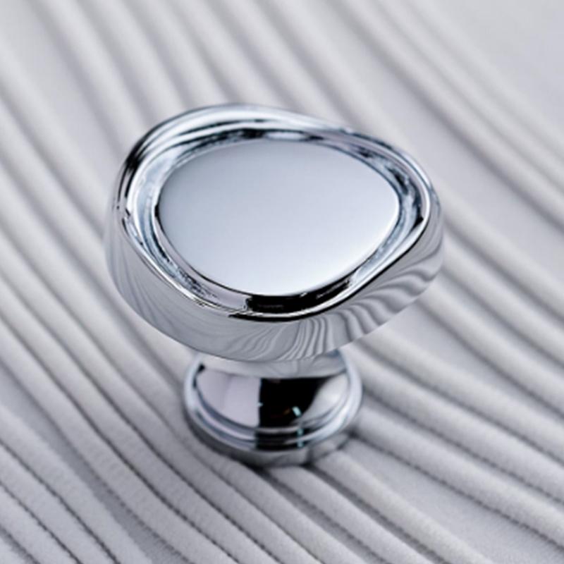 1pc Brass Handle Clothing Cabinet Door Cabinet Drawer Shoe Cabinet Retro Single Hole Nickel Silver Cabinet Handle