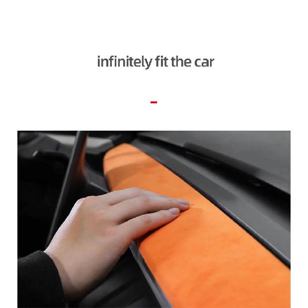 Made of Alcantara For Tesla Model 3 Model Y 2023-2019 Car Dashboard Cover Decorative Wrap Cap Protector Pad Innner Accessories