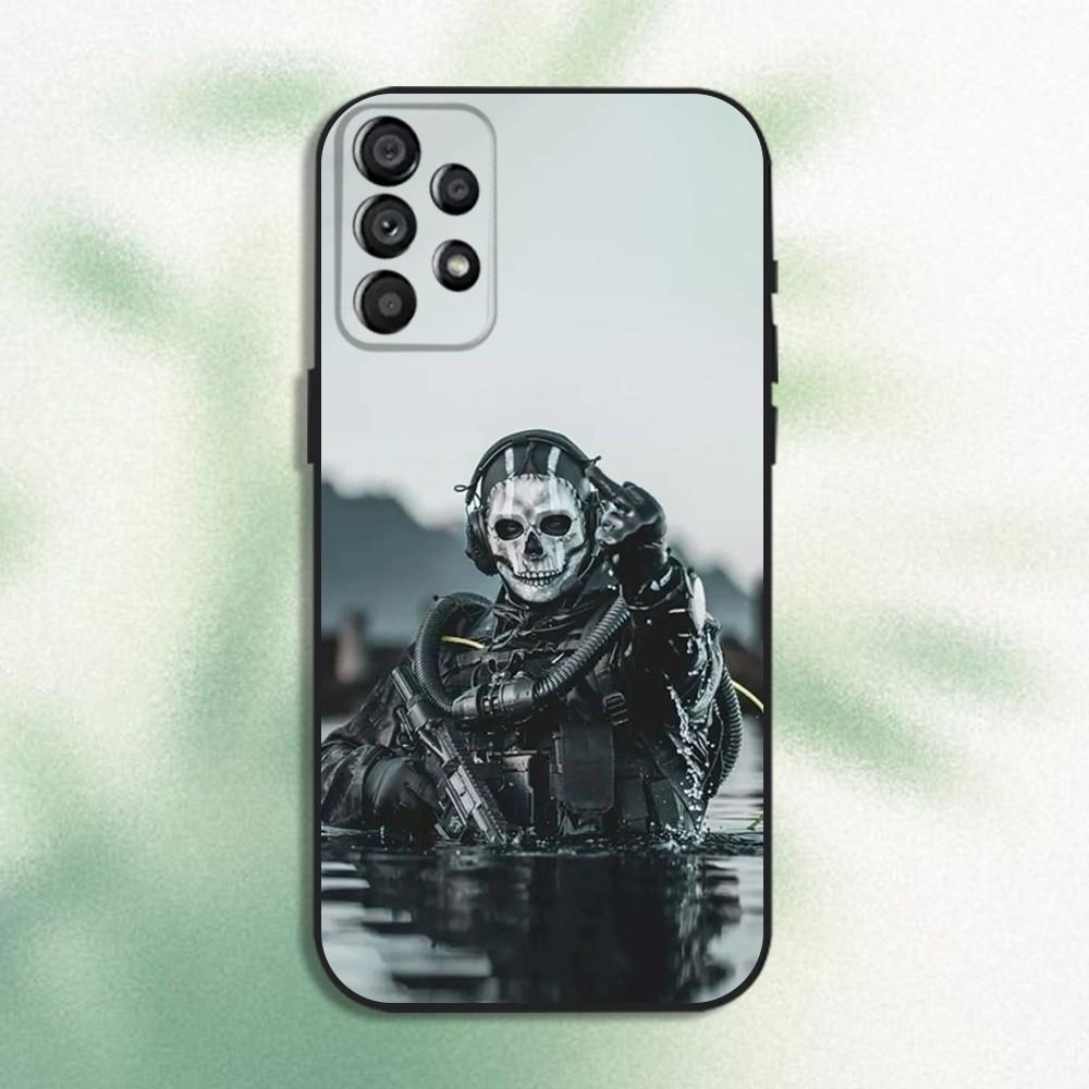 C-COD Call Of D-Duty Ghost Phone Case For Samsung Galaxy A20,A21s,A22,A31,A32,A52,A53,A72,73,A80 Soft Black Cover