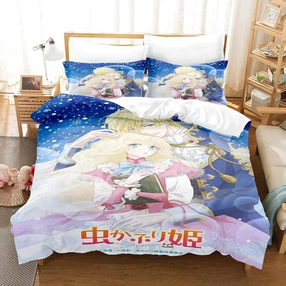 3D Anime Bibliophile Princess Ganzjahres Bettwäscheset Einzelbett Twin Full Queen King Size Bettset Erwachsener Kind Schlafzimmer Bettbezug Sets