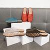 Transparent Mesh Half-Slippers: Women's Casual Korean Slip-On Sandals