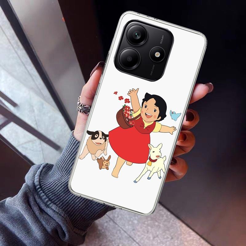 

Heidi Cute Cartoon Phone Case For Xiaomi Redmi Note 10 11 12 13 14 15 Pro Plus 11S 12S 14S 11T 11E 10S Soft TPU Back Cover Redmi Redmi Note 12 Pro 5G