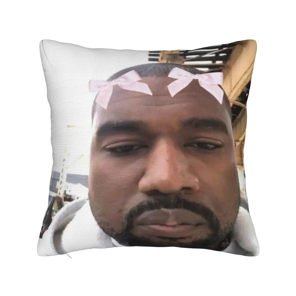 K-kanyes W-wests Funny Meme Printed Pillowcases Cushion Cover  Pillow Covers New Style Sofa Decoration Zipper Multi Size