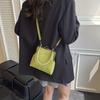 Vintage Color Block Faux Leather Crossbody Handbag,Kiss Lock Purse With Adjustable Strap,Polyester Lining Lightweight City Bag For Daily Use Gifts