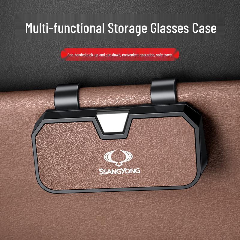 Geeignet für Ssangyong Korando Brillenetui und Rexton Sonnenblende Ticketclip