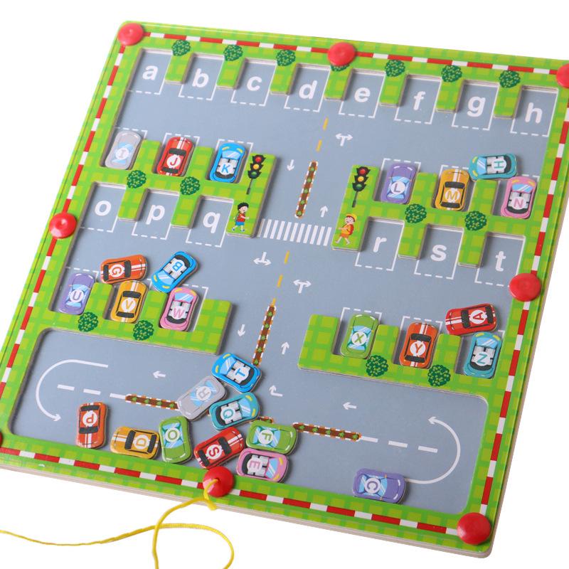CPC Magnetic Letter Matching Maze: Kids' Educational Wooden Sorting Puzzle