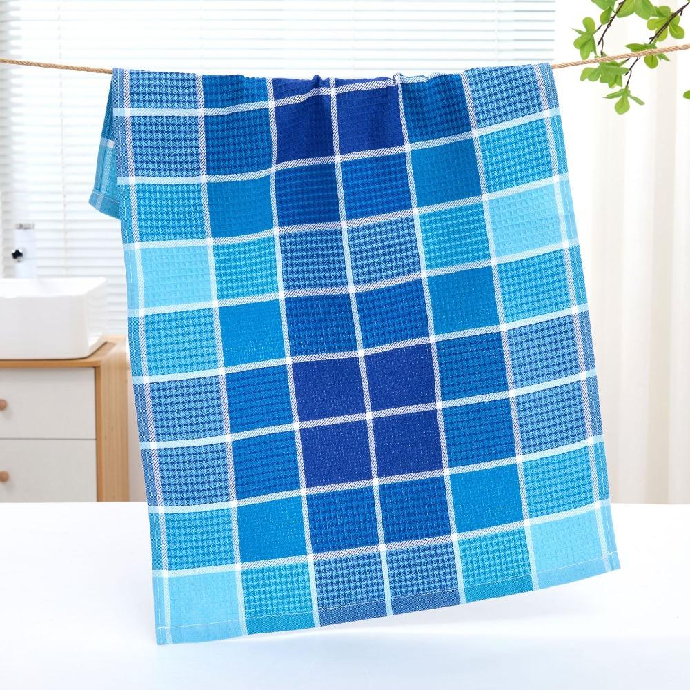 4 Pieces Absorbent Waffle Cleaning Clothes Cotton Yarn Tea Towel Multipurpose Dishcloth  Bowl