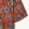 Kardo Ronen Camp Shirt  Floral Vine Print  Rust Kdf1m40002a49