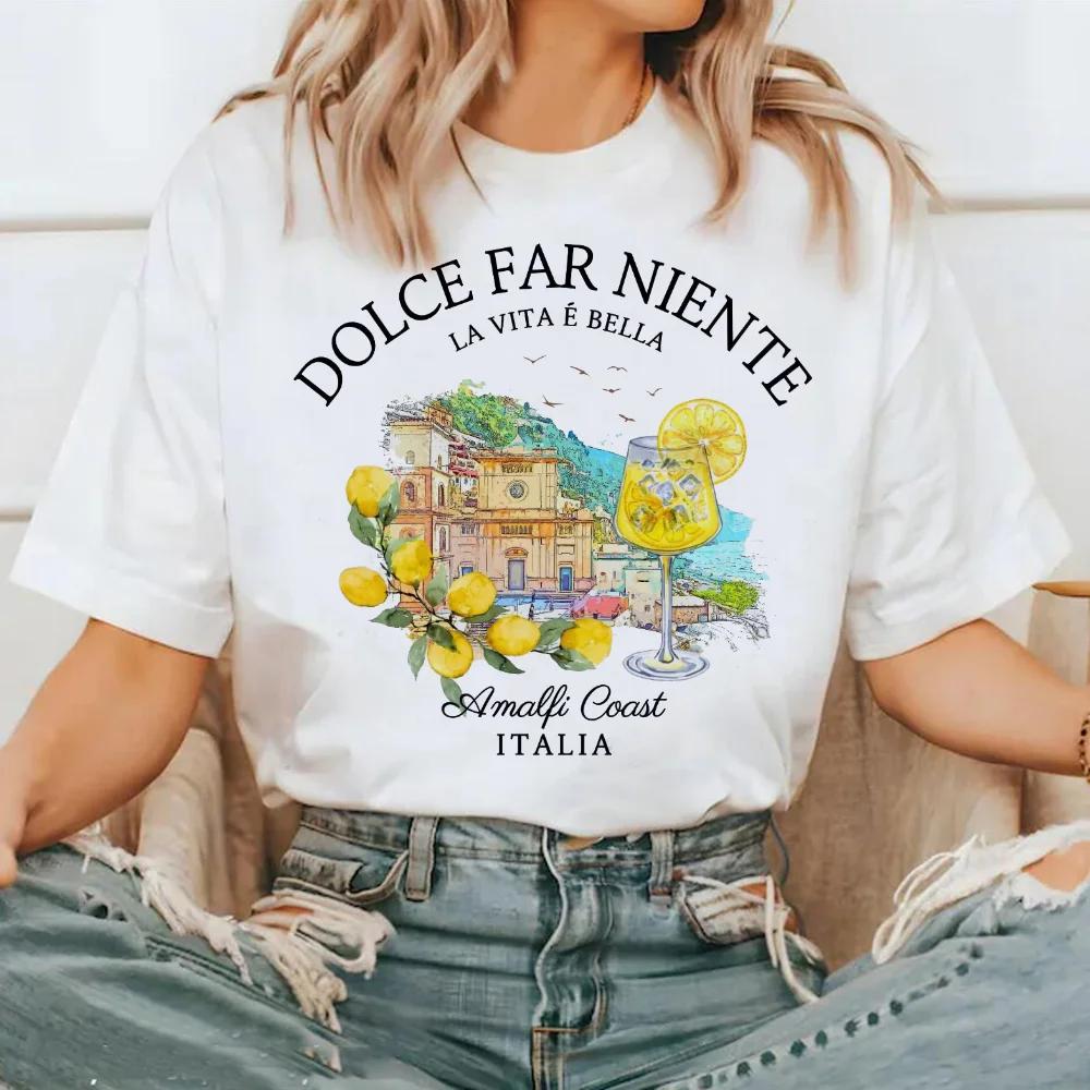 Short Sleeved Fashion Trend Top Street Versatile T-Shirt Pattern Round Neck Polyester Fabric T-Shirt Women's Printed Travel T-Sh