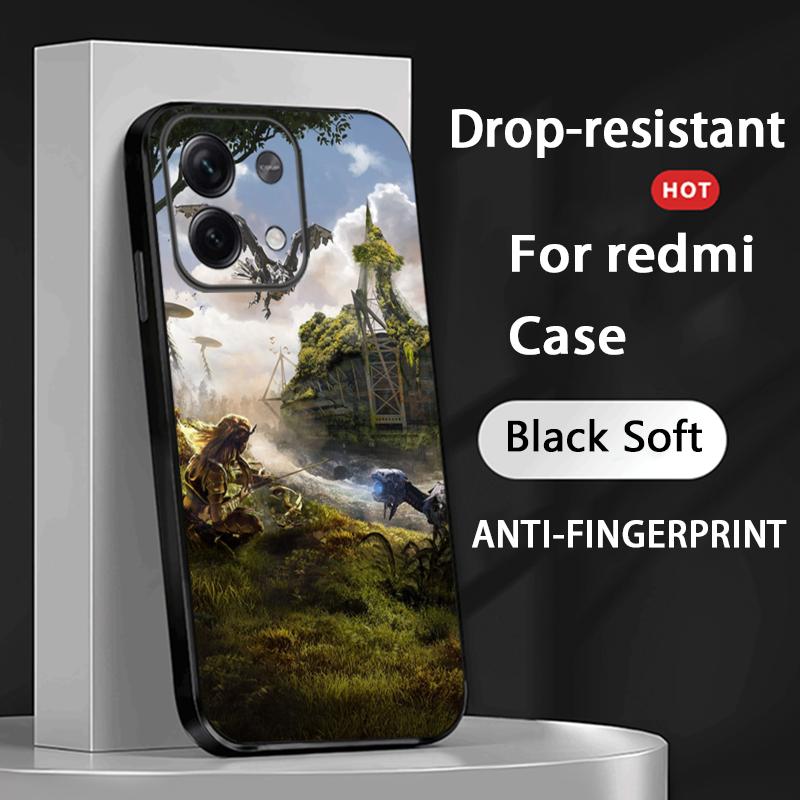 Game Horizon Zero fashion poster Phone Case For Redmi Note 14 13 12 11 Pro Plus S 5G 14C A3 Soft Black Phone Cover