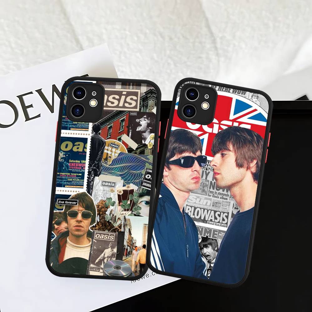 Classic Rock Band O-Oasis Phone Case For IPhone 16 15 14 11 12 13 Pro Max Plus 12 XS Max Back Cover Matte Case