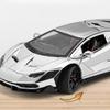 1:24 LP770-4 Simulation Sports car Diecast Metal Alloy Car Model Sound Light Pull Back Collection Kids Toy Gifts