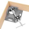 90 Degree Corner Right Angle Clamp T Handle Vice Grip Woodworking Quick Fixture (Red)