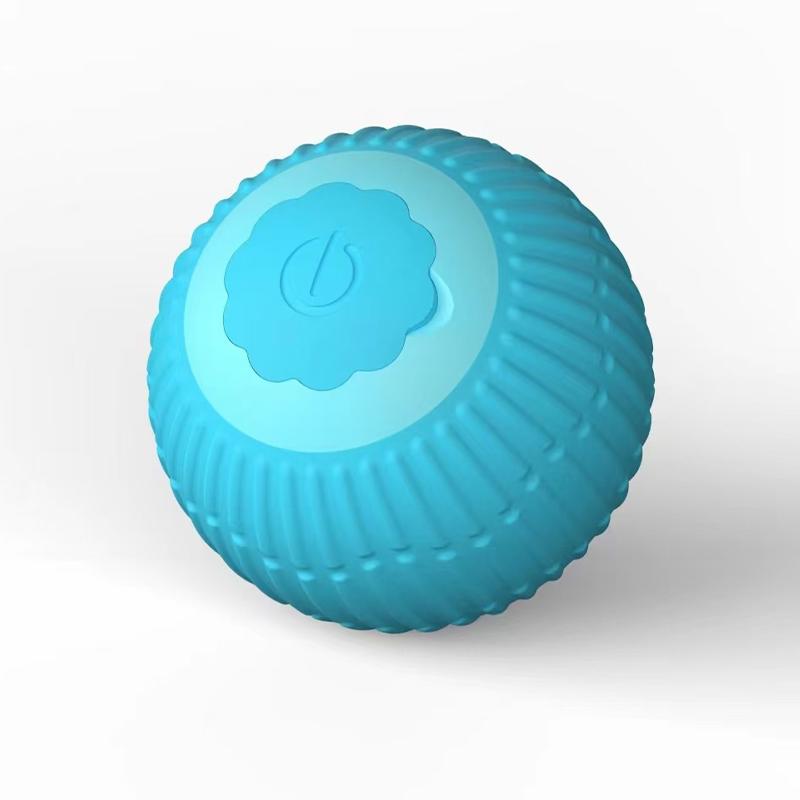 

Intelligent Electric Cat Toy Silicone Automatic Ball Rolling Anti-Gnawing Jumping Pet Products Usb Recharge Pet Interactive Toy (As shown-6182)-