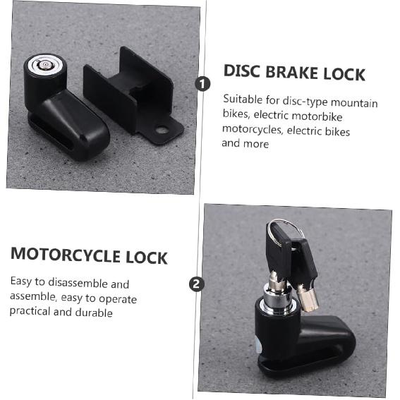 1 Satz Scheibenbremsenschloss Scheibenschloss Motorradschloss Fahrradschloss