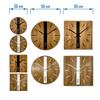 Wooden wall clock Oak Classic 30cm white