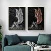 Modern Angel Art Wall Plakáty a obrazy Bílá Červená Křídla Obraz na plátně Obývací pokoj Kavárna Domov Nástěnná dekorace Obraz Cuadros