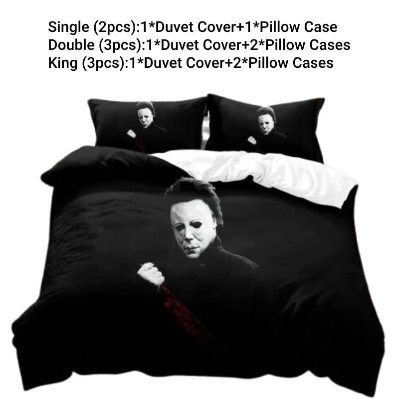 High-quality Bedding Set With Terrifying Character Prints Speed Sell Wish Export