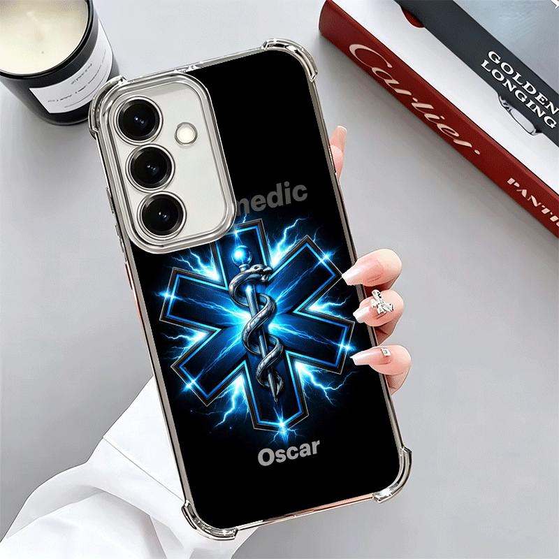 

EMT EMS Ambulance Plating Phone Case For Samsung A17 A07 A37 A57 A16 A56 A15 A55 A14 A54 A13 A53 A26 A36 A25 A35 A24 A34 A23 A33 Samsung A15