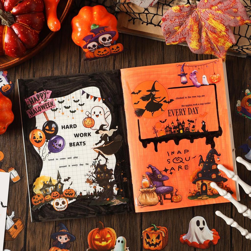 Halloween Castle Die-cut Sticker Book: Children's Journal & Decoration Stickers