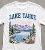 Lake Tahoe Shirt, Lake Tahoe Men's T-Shirt, Lake Tahoe Souvenir Shirt, Mountain Lake Graphic Tee, Hiking Camping Shirt, Vintage Vacation Tee