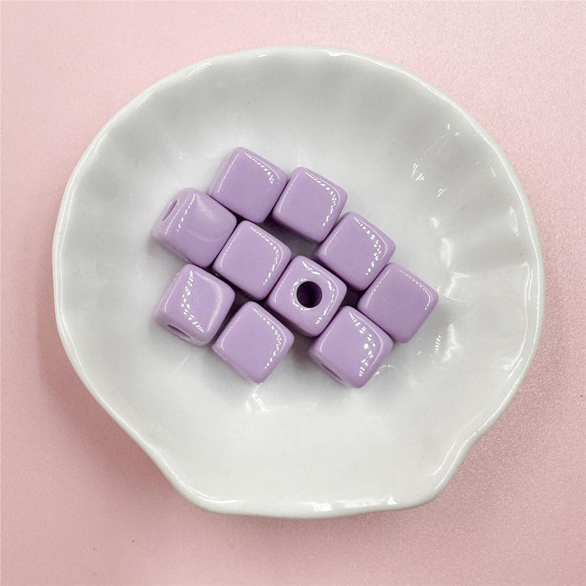 

Товары для дома и вечеринки Бусины-разделители квадратной формы Материалы для изготовления бижутерии 10 шт. Для изготовления ювелирных изделий Украшения 10 мм Акриловые конфетного цвета about 10mm фиолетовый