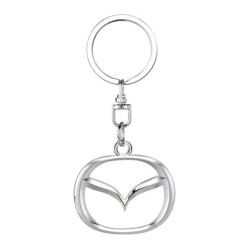 1 dona 3D Metall Avtomobil Nishoni Kalit Halqasi Sink Qotishmasidan Kalit Halqalar Mazda 6 3 CX5 5 2 323 CX7 Demio Atenza Axela MX30 CX30 CX3 CX9 RX8 RX7 uchun Avto Aksessuarlar
