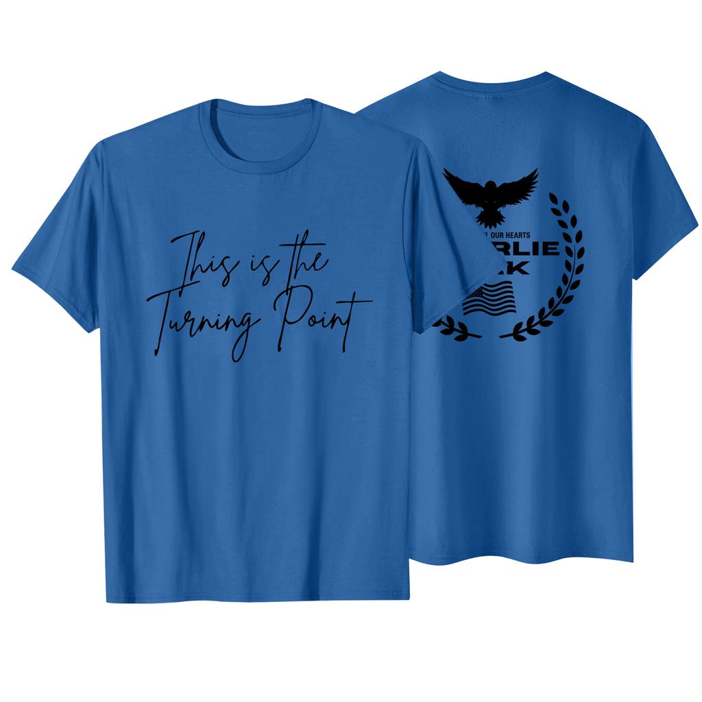 Fashionable Round Neck Short Sleeve Work Clothes Printed Tops For Womens Summer Tops