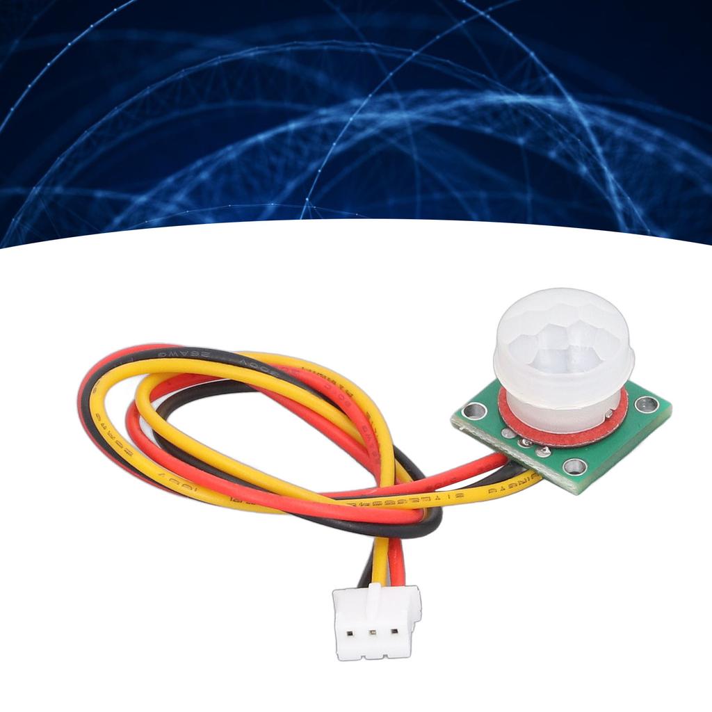 DC 3.3‑5V PIR IR Pyroelectric Sensor High Sensitivity Infrared Human Motion Detector Module with Cab