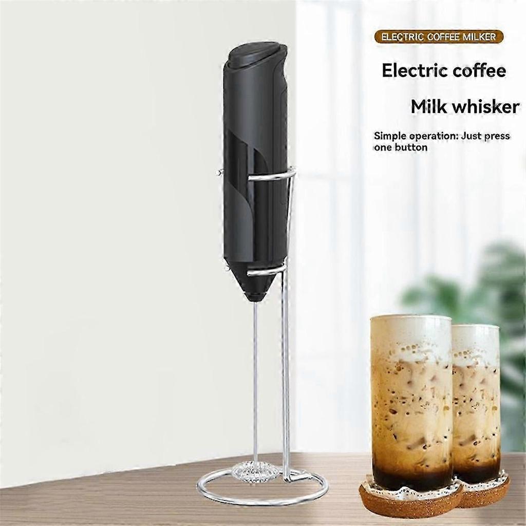 Stainless Steel Wireless Manual Milk Frother for Coffee & Egg Cream - Stirring Frothing Tool