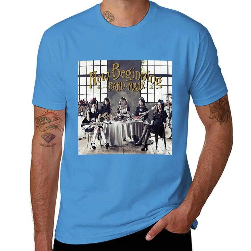 custom t shirts design your own sweat shirt t shirts Day Gift For Band Maid Beginning Vintage Photograp T-Shirt