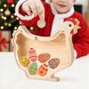 Spardose aus Holz für Kinder Unzerbrechlich Hase Huhn Spardose Niedlich Spardose Weihnachts- Geburtstags- Ostergeschenk für Jungen Mädchen
