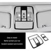 Autozubehör Passend für Mazda CX-5 CX5 2013-2021 2022 2023 2024 2025 Innenraum Vorne + Hinten Leseleuchten Abdeckung Dekorative Zierleiste (Carbonfaser-Stil)