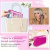 WaterProof Clear Travel Makeup Organizer Bag For Purse Cute Preppy Cosmetic Zipper Pouch Transparent PVC Nylon Coin Sanitary Napkin Storage Case