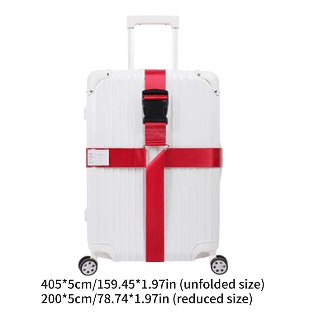 Durable Nylon Travel Bag Straps Convenient Luggage Belts with Buckles Prevent Sliding & Protect Your Luggage with Ease