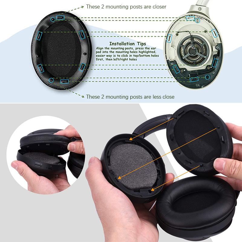 Replacement Earpads for Sony WH-1000XM3 1000XM3 WH1000XM3 Headphones Earmuff Ear Pads Cushions Accessories Repair Parts