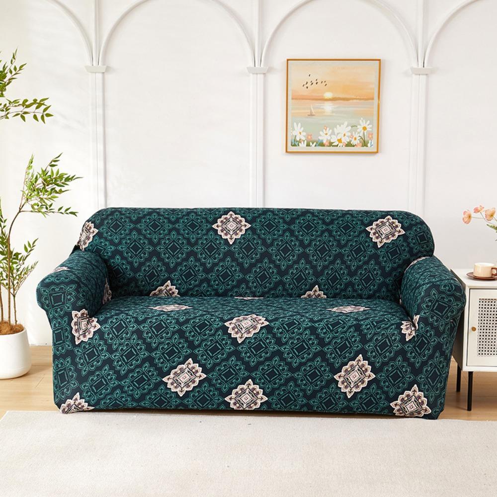 Elastic Printed Sofa Cover Universal Stretchable Slipcouch Protector Furniture Protector